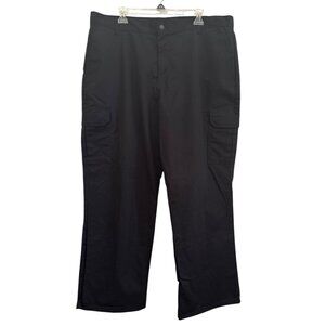 Dickies Mens Genuine Black Cargo Pants 40x30 Durable Polyester/Cotton Blend